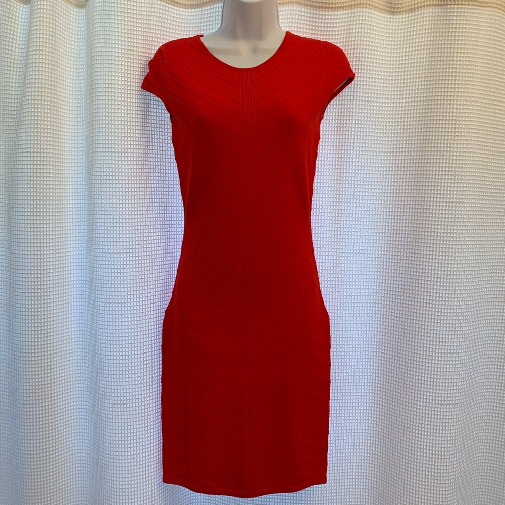 CACHE red sheath dress